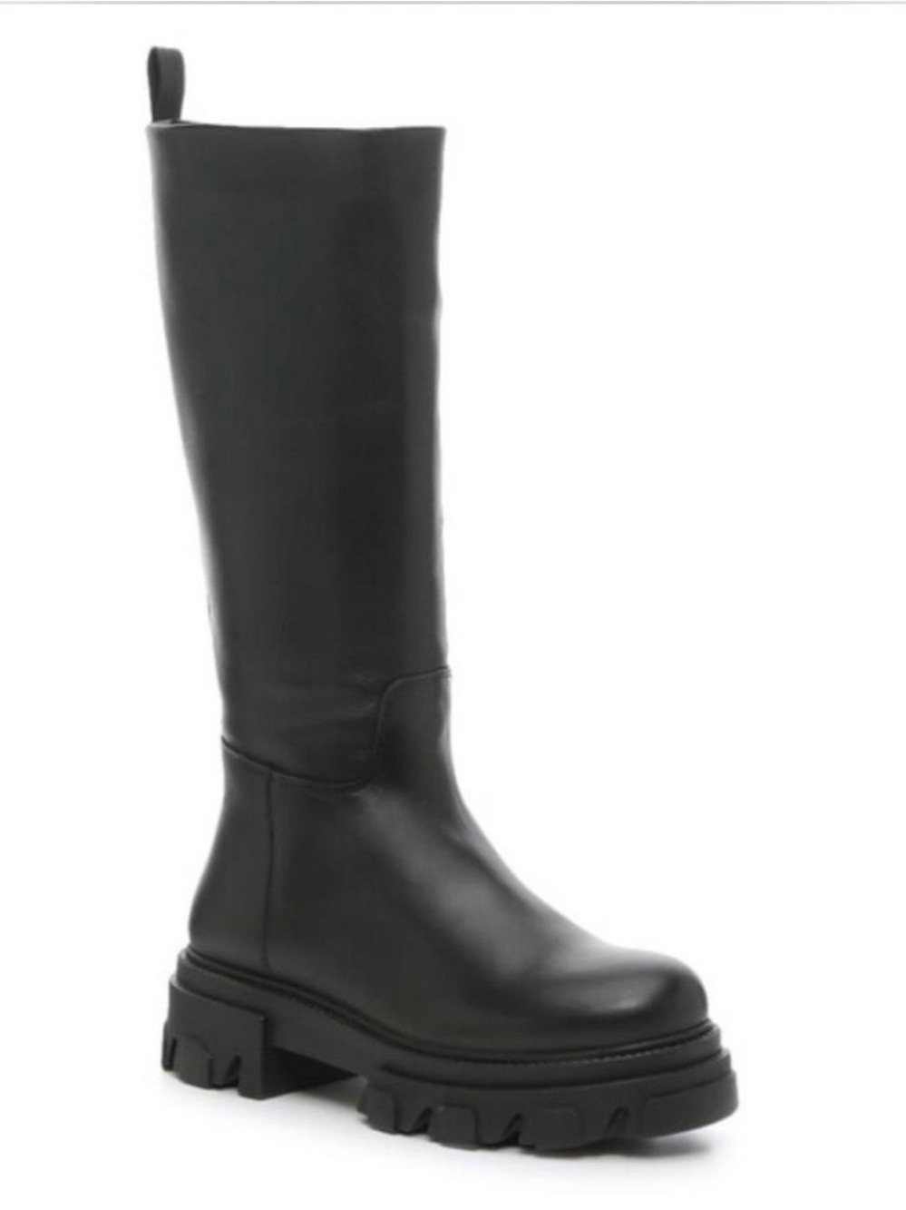 Steve Madden Black Tall Chunky Platform Combat Boot
